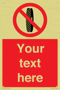 Custom Do Not Change Grinding Wheel Sign